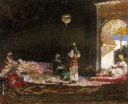 Jean-Joseph Benjamin-Constant Harem Scene painting